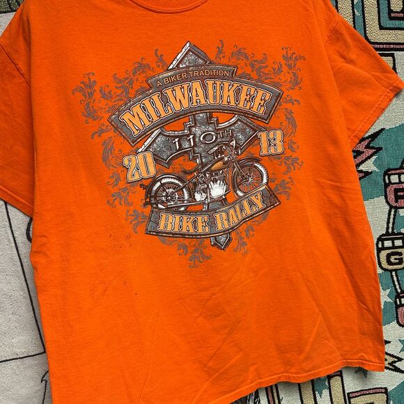 Y2k Style Dayton Beach Bike Week 82nd Motorcycle Skull Shirt - Picture 3 of 6